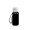 Trinkflasche "School", 400 ml, inkl. Strap, schwarz, weiß