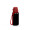Trinkflasche "School", 400 ml, inkl. Strap, schwarz, rot