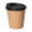 Kaffeebecher "ToGo", 0,2 l, beständiges braun, schwarz