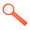 Stiellupe "Handle 5 x", standard-orange