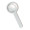 Stiellupe "Handle 3 x", weiß