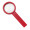Stiellupe "Handle 3 x", standard-rot