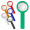 Stiellupe "Handle 3 x", standard-gelb