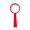 Stiellupe "Handle 4 x", standard-rot