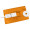 Reifenprofilmesser "Card", standard-orange, weiß