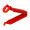 Tütenclip "Easy Fresh", standard-rot