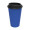 Kaffeebecher "Premium", standard-blau, schwarz