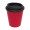 Kaffeebecher "Premium" small, standard-rot, schwarz