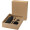 Illuminate 650 ml RCS-zertifizierte doppelwandige Trinkflasche aus recyceltem Edelstahl mit 3-teiligem Deckelset, schwarz