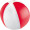 Bicolour Strandball Key West, rot