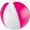 Bicolour Strandball Key West, pink