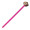 Holzbleistift mit verschiedenen Radiergummiaufsätzen, pink