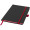 Colour-Edge A5 Hard Cover Notizbuch, schwarz, rot