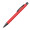 Matter Kugelschreiber mit Metallclip, rot