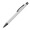Matter Kugelschreiber mit Metallclip, weiss