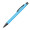 Matter Kugelschreiber mit Metallclip, hellblau