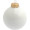 Individuell bedruckbare Glas-Christbaumkugel, EXPRESS-Versand, 7cm, 40er Karton, weiß glanz