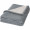 Springwood Decke aus weichem Fleece und Sherpa-Plaid, grau, cremeweißt