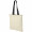 Nevada 100 g/m² Baumwoll Tragetasche 7L, natur, schwarz