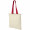 Nevada 100 g/m² Baumwoll Tragetasche 7L, natur, rot