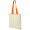 Nevada 100 g/m² Baumwoll Tragetasche 7L, natur, orange