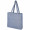 Pheebs 210 g/m² recycelte Tragetasche mit Seitenfalten 13L, meliertes blau