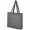 Pheebs 210 g/m² recycelte Tragetasche mit Seitenfalten 13L, meliertes schwarz