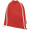 Oregon 140 g/m² Turnbeutel aus GRS recycelter Baumwolle, rot