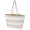 Florida 270 g/m² Strandtragetasche aus recyceltem GRS-Material, natur, weiß