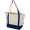 Sam 320 g/m² Tragetasche aus GRS recycelter Baumwolle, navy, natur