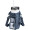 Trip Aware™ Recycelte Reisetasche für Flaschen 2 L , himmelblau