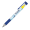 DELOS Kugelschreiber Bright und gelben Textmarker, inkl. Vollfarb-Druck, dunkelblau