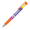 DELOS Kugelschreiber Bright und gelben Textmarker, inkl. Vollfarb-Druck, orange