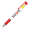 DELOS Kugelschreiber Bright und gelben Textmarker, inkl. Vollfarb-Druck, rot