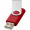 Rotate-Basic 2 GB USB-Stick, rot, silber, 2 GB