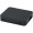 Gaia 4 Port USB Hub mit USB-A- und Typ-C-Ausgang und zwei Eingängen aus recyceltem Kunststoff, schwarz