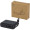 Acrux 35 W 10.000 mAh Tablet Powerbank mit integriertem Typ-C-Kabel aus recyceltem Kunststoff, schwarz