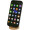 Alcor Klappbare magnetische Smartphonehalterung aus recyceltem Kunststoff mit Bambusdetails, schwarz