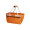 HALFAR® Shopper BASKET, orange