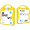MyKit Flugzeug Reiseset, gelb