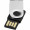 Mini USB-Stick, silber, 1GB