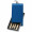Mini Rotate USB-Stick, blau, 1GB