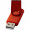 Rotate Metallic USB-Stick, dunkelrot, 1GB