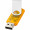 Rotate Transculent USB-Stick, orange, 1GB