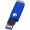 Swivel Rectangular USB-Stick, blau, 1GB