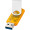 Rotate USB-Stick 3.0 transparent, orange, 16GB