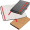 A6 Notizbuch mit Kunstledereinband, rot