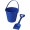 Tides recycelter Strandeimer und Spaten, blau