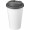 Americano® Eco 350 ml recycelter Becher mit auslaufsicherem Deckel, grau, weiß