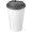 Americano® Eco 350 ml recycelter Becher mit auslaufsicherem Deckel, grau, weiß